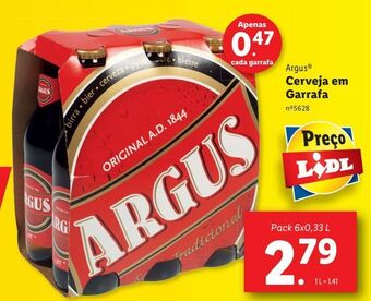 Lidl Cerveja argus promoção