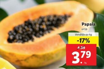 Lidl Mamão promoção