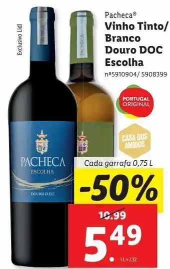 Lidl Vinhos pacheca promoção