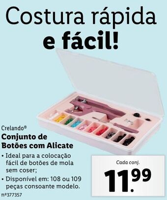 Lidl Conjunto de costura promoção