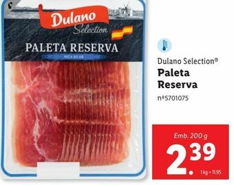 Lidl Paleta de porco dulano promoção