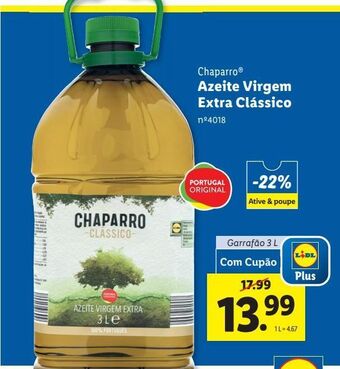 Lidl Azeite virgem chaparro promoção
