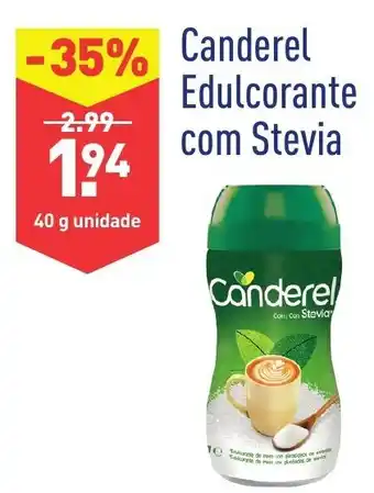 ALDI Canderel Edulcorante com Stevia 40g promoção
