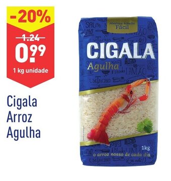 ALDI Cigala Arroz Agulha 1kg promoção