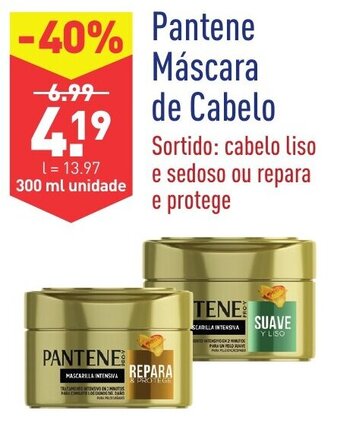 ALDI Pantene Máscara de Cabelo 300ml promoção