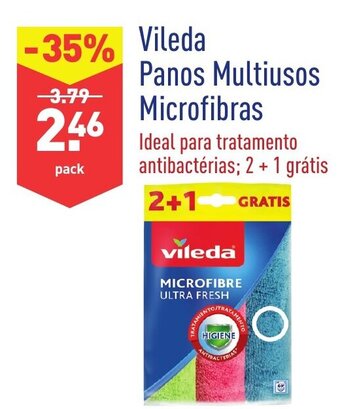 ALDI Vileda Panos Multiusos Microfibras promoção