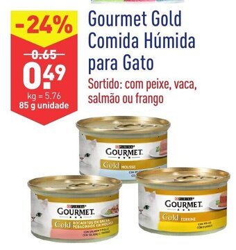 ALDI Gourmet Gold Comida Húmida para Gato 85g promoção