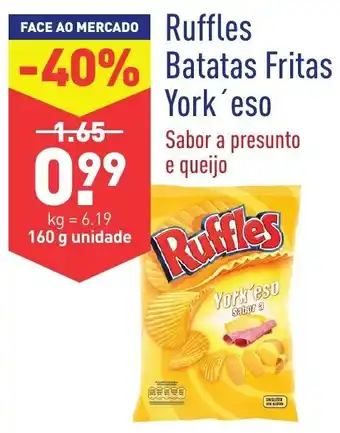 ALDI Ruffles Batatas Fritas York'eso 160g promoção