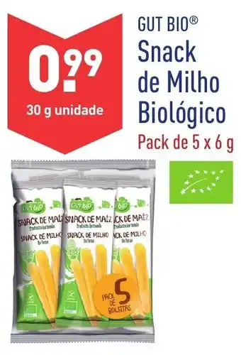 ALDI Snack de Milho Biológico 5x6g promoção