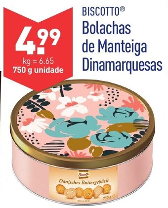 ALDI Bolachas de Manteiga Dinamarquesas 750g promoção