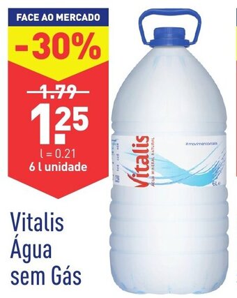 ALDI Vitalis Água sem Gás 6L promoção