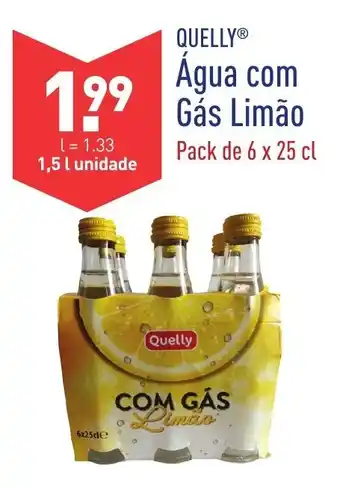 ALDI Água com Gás Limão 6x25cl promoção