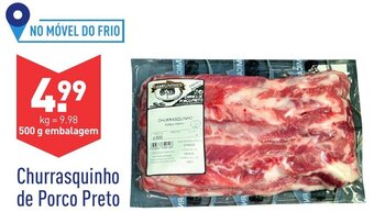ALDI Churrasquinho de Porco Preto 500g promoção