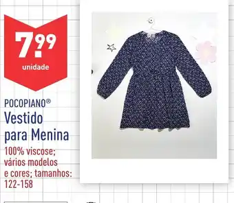 ALDI Vestido para Menina 122-158 promoção