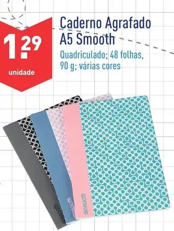 ALDI Caderno Agrafado A5 Smooth promoção