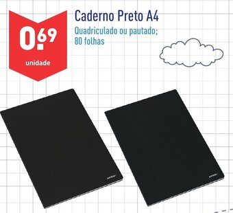 Caderno Preto A4