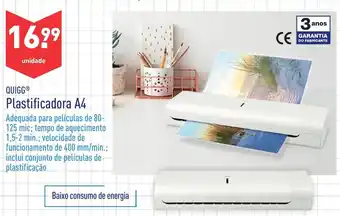ALDI Plastificadora A4 promoção