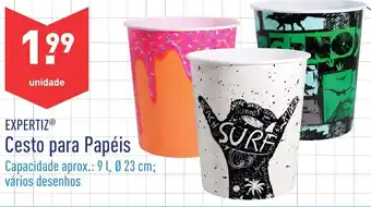 ALDI Cesto para Papéis 9L, ø 23cm promoção