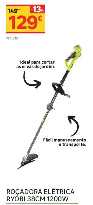 Roçadora Elétrica Ryobi 38cm 1200W