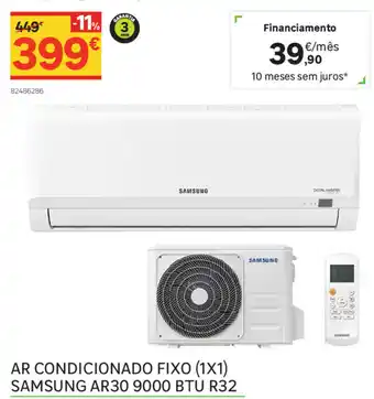 Leroy Merlin Ar Condicionado Fixo (1x1) Samsung AR30 9000 BTU R32 promoção