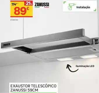 Exaustor Telescópico Zanussi 59cm