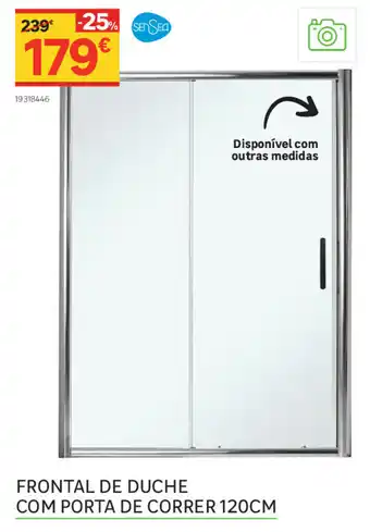 Leroy Merlin Frontal de Duche com Porta de Correr 120cm promoção