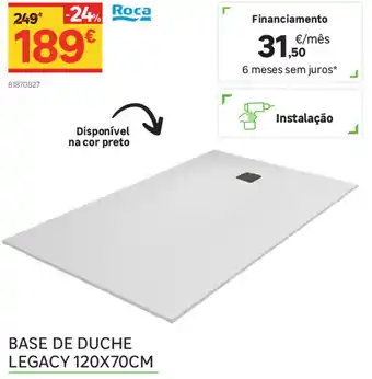 Base de Duche Legacy 120x70cm