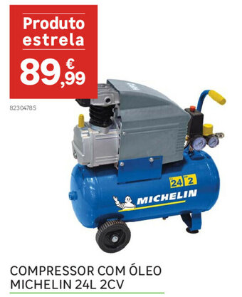 Leroy Merlin Compressor com Óleo Michelin 24L 2CV promoção