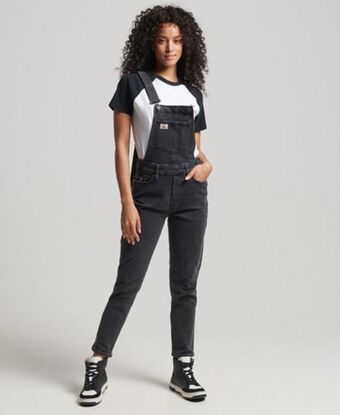Superdry Slim taper dungarees promoção