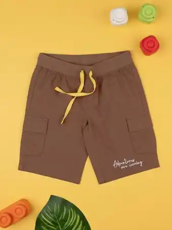 Bermudas curtas bimbo marroni - prénatal