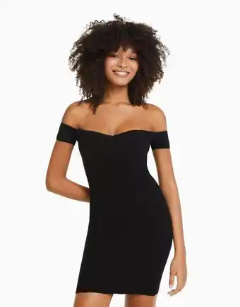 Bershka Vestido curto espartilho decote promoção