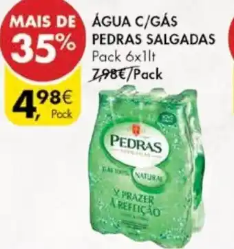 Pingo Doce Água c/ gás Pedras Salgadas 6x1L promoção