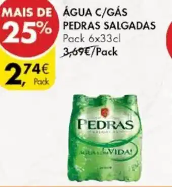 Pingo Doce Água c/ gás Pedras Salgadas promoção