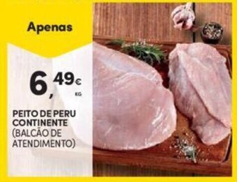 Continente Peito de Peru Continente 1kg promoção