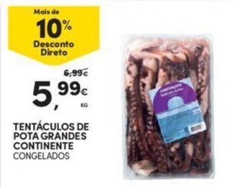 Continente Tentáculos de Pota grandes Continente 1kg promoção