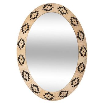 Hôma Espelho de parede haci decorado em rattan promoção