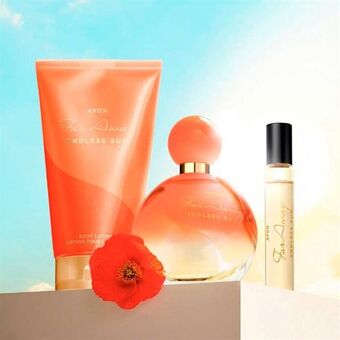 Avon Conjunto far away endless sun promoção