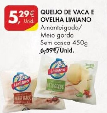Pingo Doce Queijo De Vaca E Ovelha Limiano 450g promoção