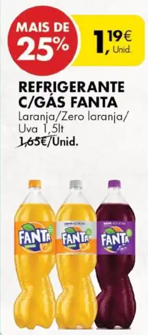 Pingo Doce Refrigerante c/ gás Fanta 1.5L promoção