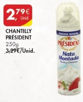Pingo Doce Chantilly Président 250g promoção