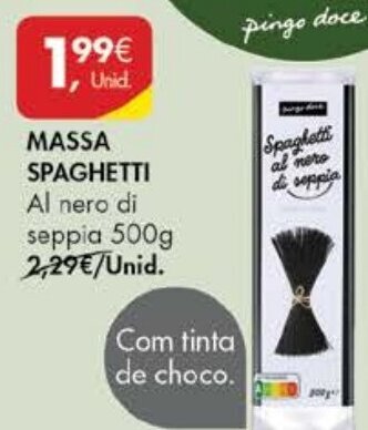 Pingo Doce Massa Spaghetti 500g promoção