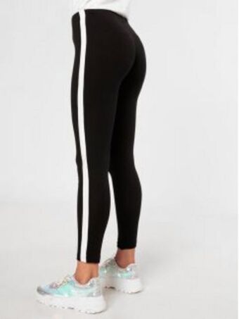 Leggings com faixa contrastante