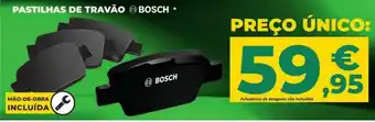 Feu Vert Pastilhas de Travão Bosch promoção