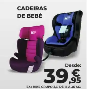 Cadeiras de Bebé 36kg