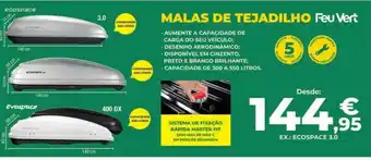 Feu Vert Mala de Tejadilho Fue Vert promoção