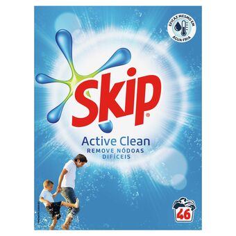 Auchan Detergente roupa máquina pó skip promoção