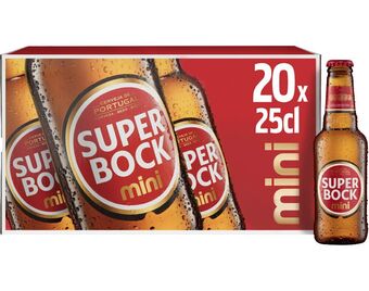 Cerveja super bock 20x0.25 l