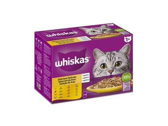 Auchan Comida húmida gato whiskas promoção