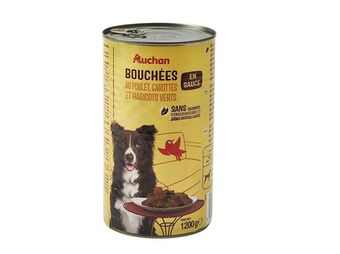 Auchan Comida húmida p/cão auchan promoção