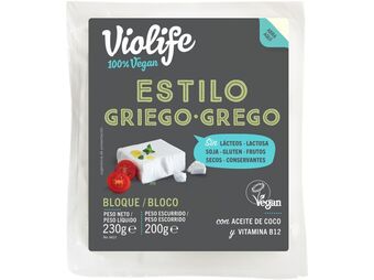 Auchan Preparado vegan violife bloco estilo grego 200g promoção